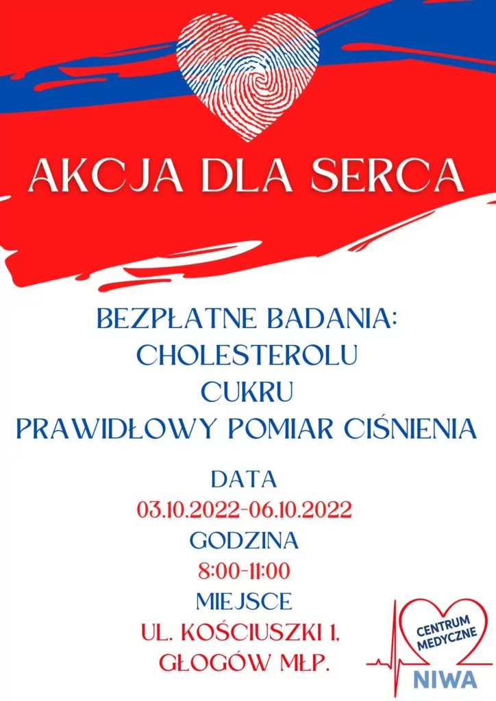 CM Niwa Głogów Młp. akcja serce z logo