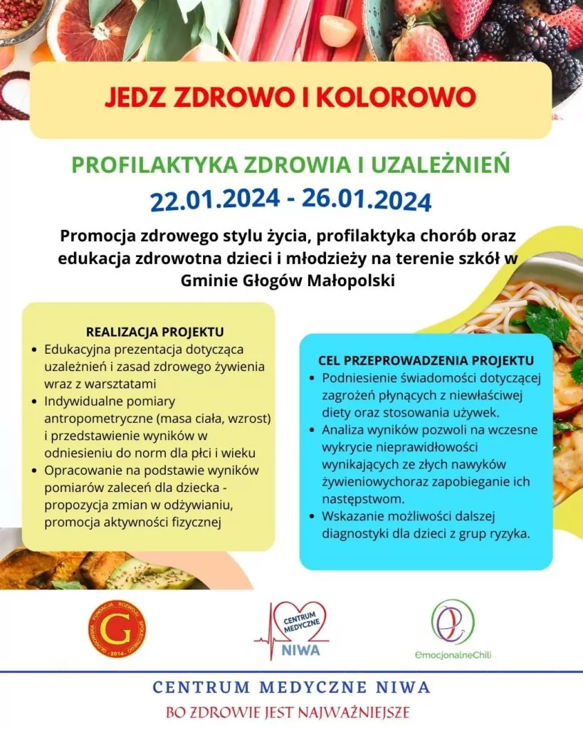 Jedz zdrowo i kolorowo! CM Niwa Głogów Małopolski