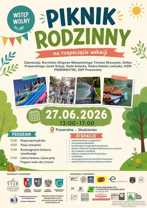 CM Niwa Głogów Młp. Piknik rodzinny w Przewrotnem