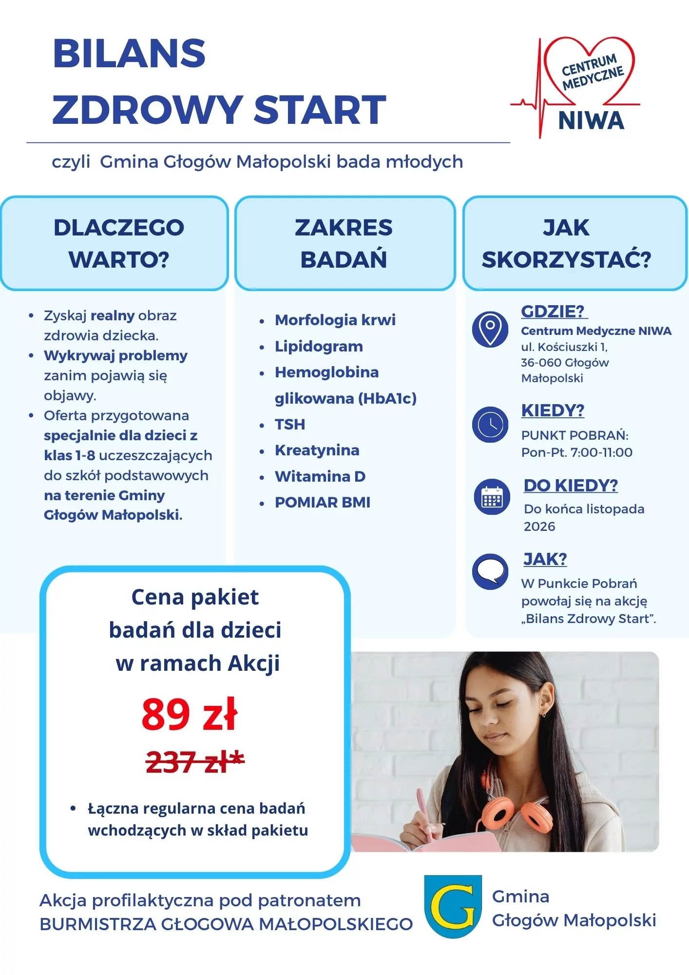 CM Niwa Głogów Młp. Centrum Medyczne NIWA 19 CM Niwa Głogów Młp. NIWA BADA MLODYCH 1